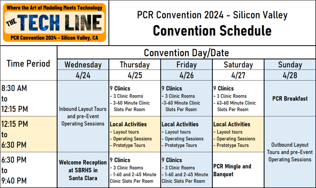 Schedule PCR Convention 2024 April 2428, 2024